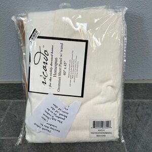 Ricardo Homespun Grommet Short Curtain Panel With Wand 40” x 45”